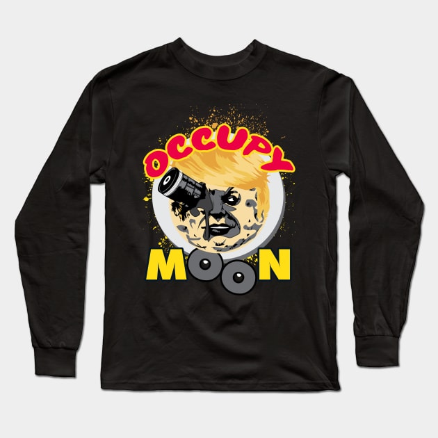 Occupy Moon Long Sleeve T-Shirt by Sofiia Golovina